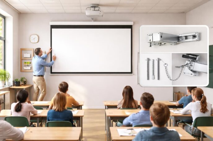 découvrez notre guide complet pour installer un écran de projection en école : conseils sur le placement, la hauteur idéale et les mesures de sécurité à respecter pour un environnement optimal.