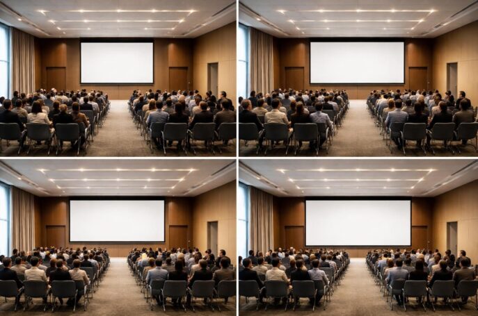 découvrez comment choisir la taille idéale d'un écran de projection en fonction du recul et de la taille de votre public pour une expérience visuelle optimale.