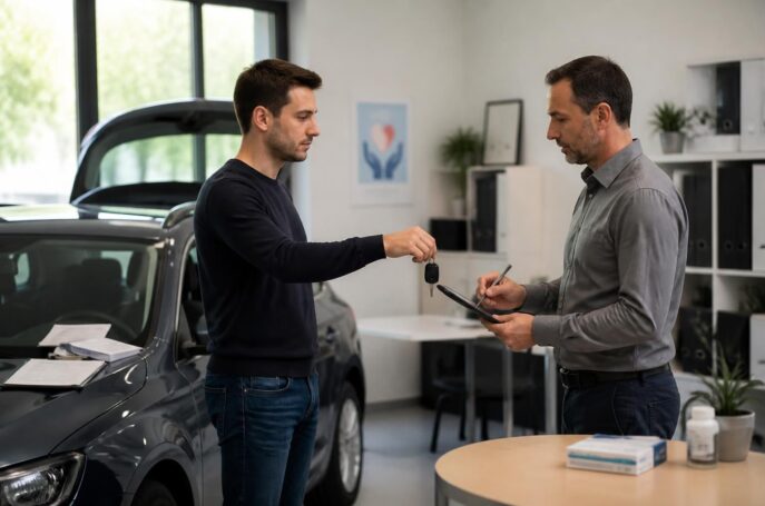 découvrez les étapes essentielles pour la restitution du véhicule de service lors d'un arrêt maladie, afin de respecter les règles de l'entreprise et éviter tout litige.